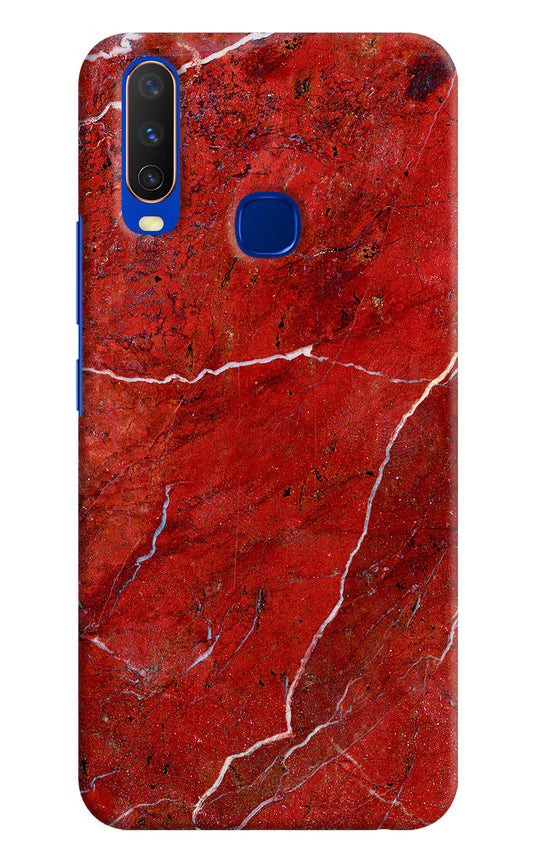Red Marble Design Vivo Y15/Y17 Hard Case Back Cover by Casekaro
