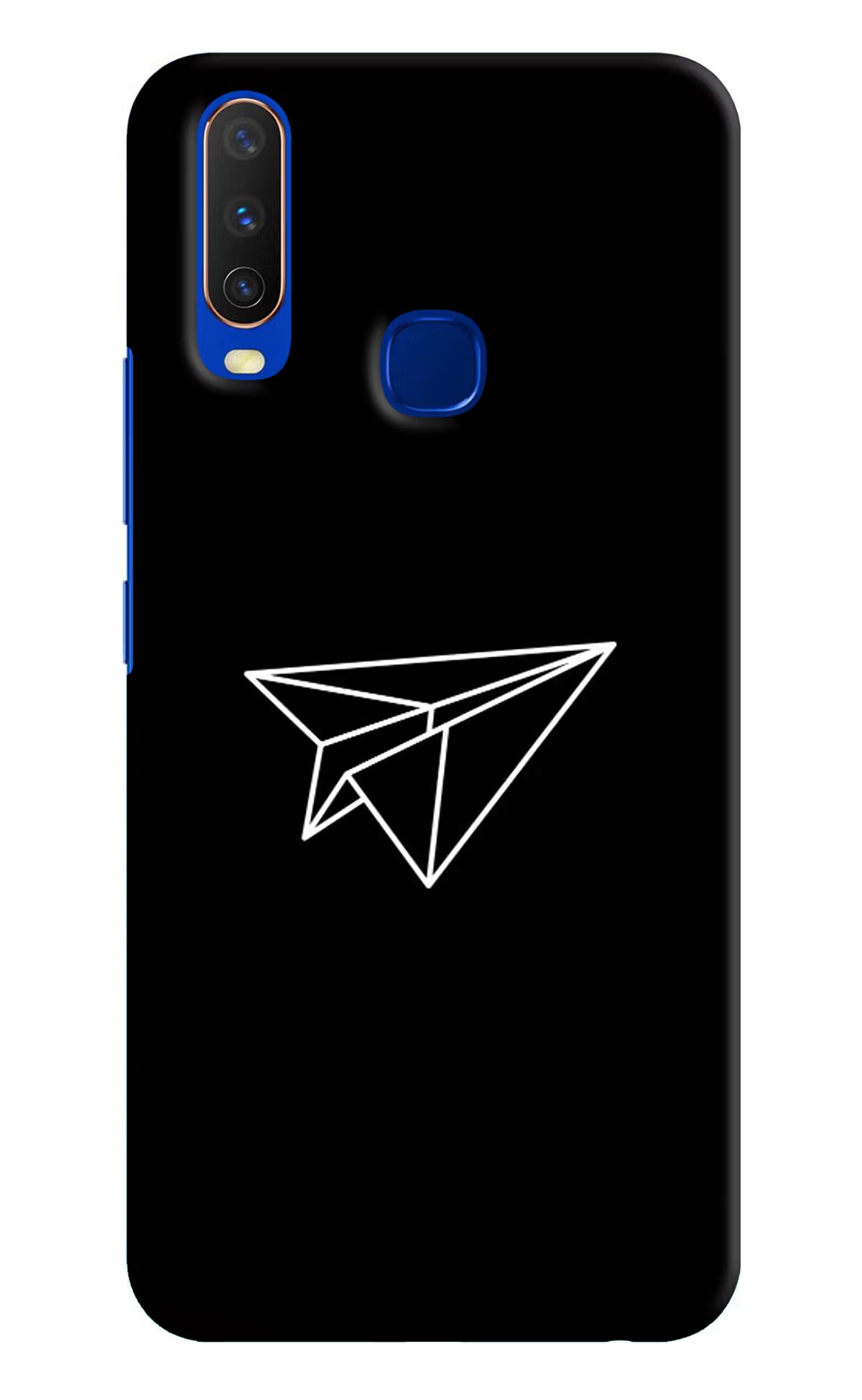 Paper Plane White Vivo Y15/Y17 Hard Case Back Cover by Casekaro