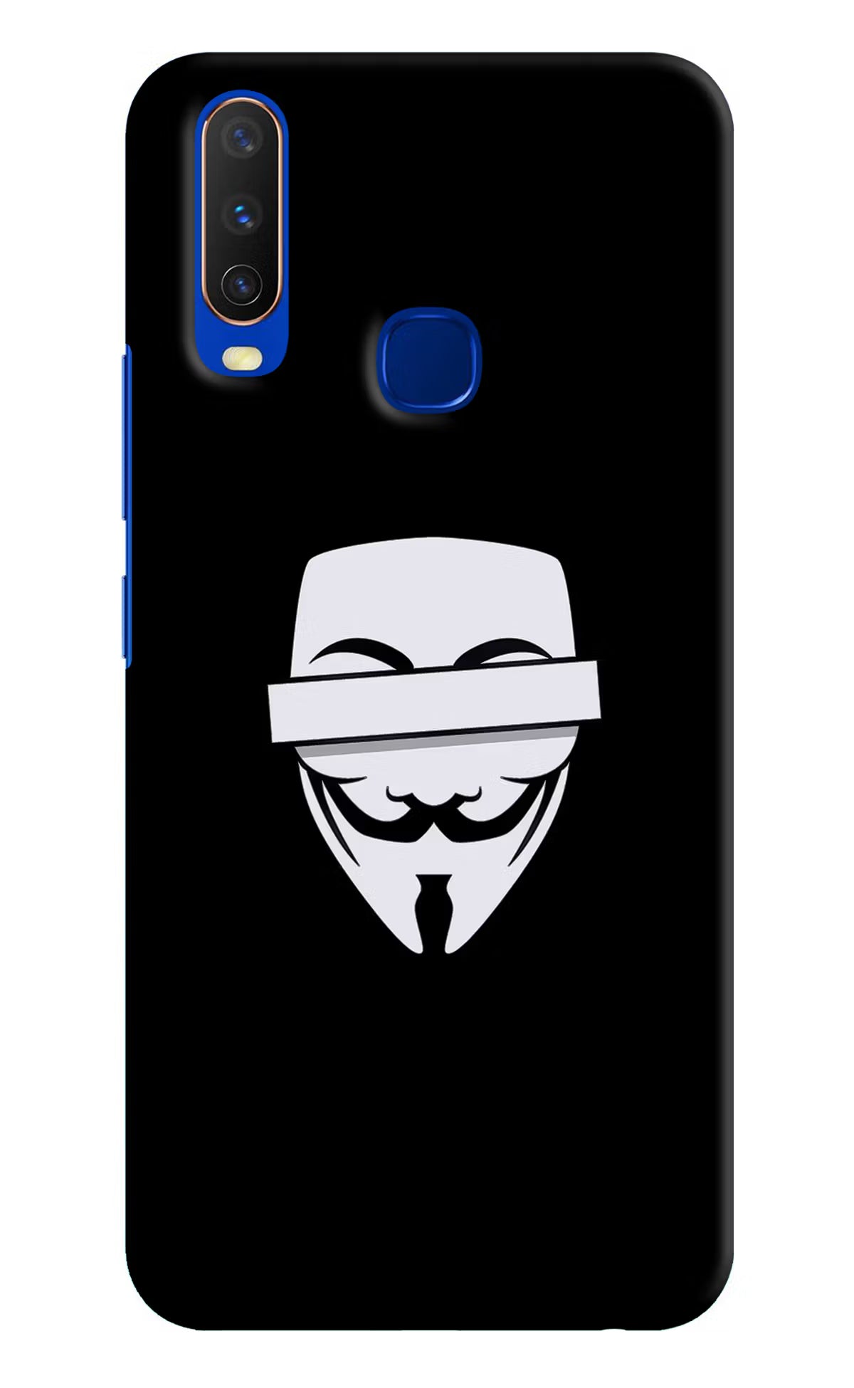Anonymous Face Vivo Y15/Y17 Hard Case Back Cover by Casekaro