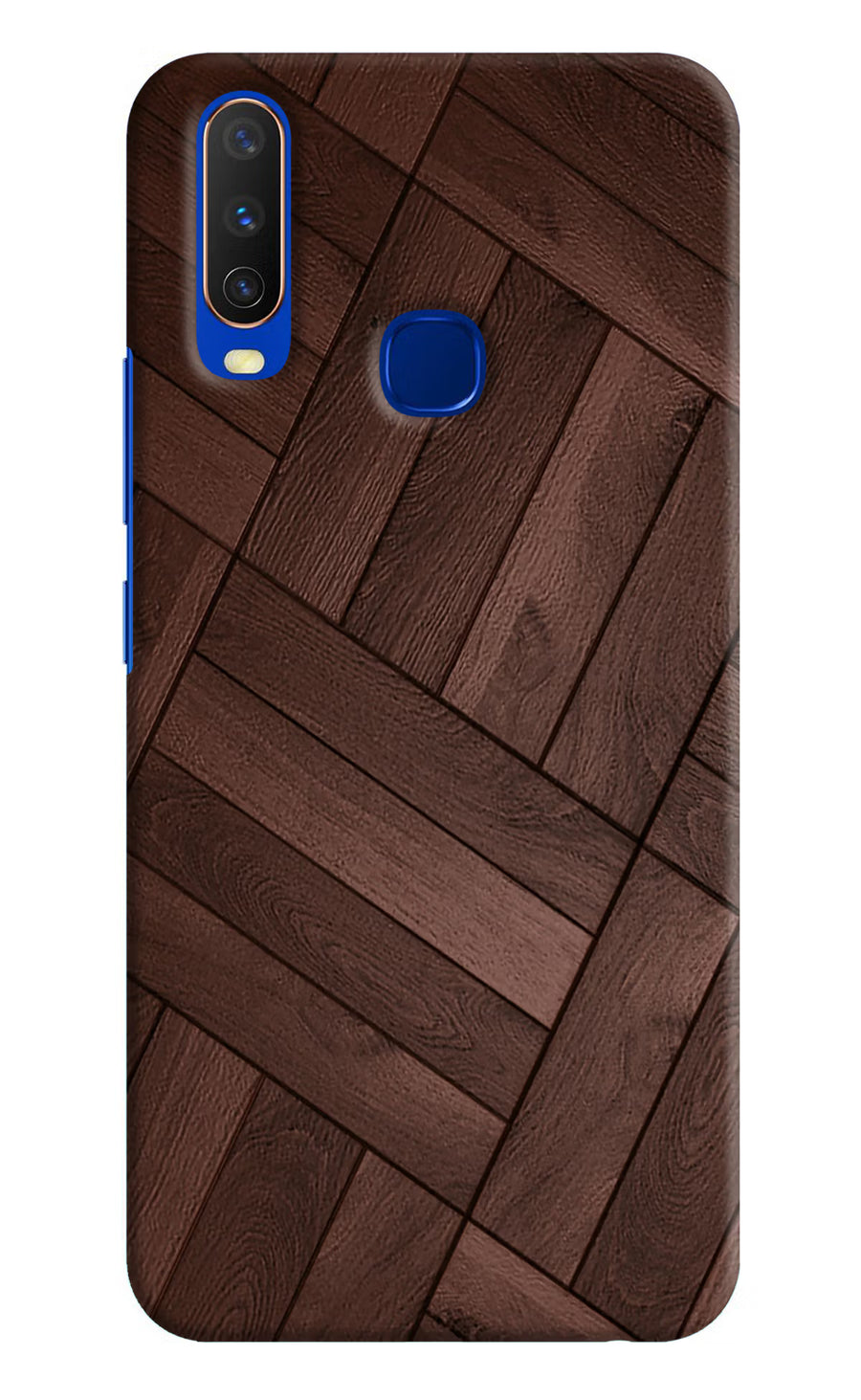 Wooden Texture Design Vivo Y15/Y17 Back Cover, Hard case
