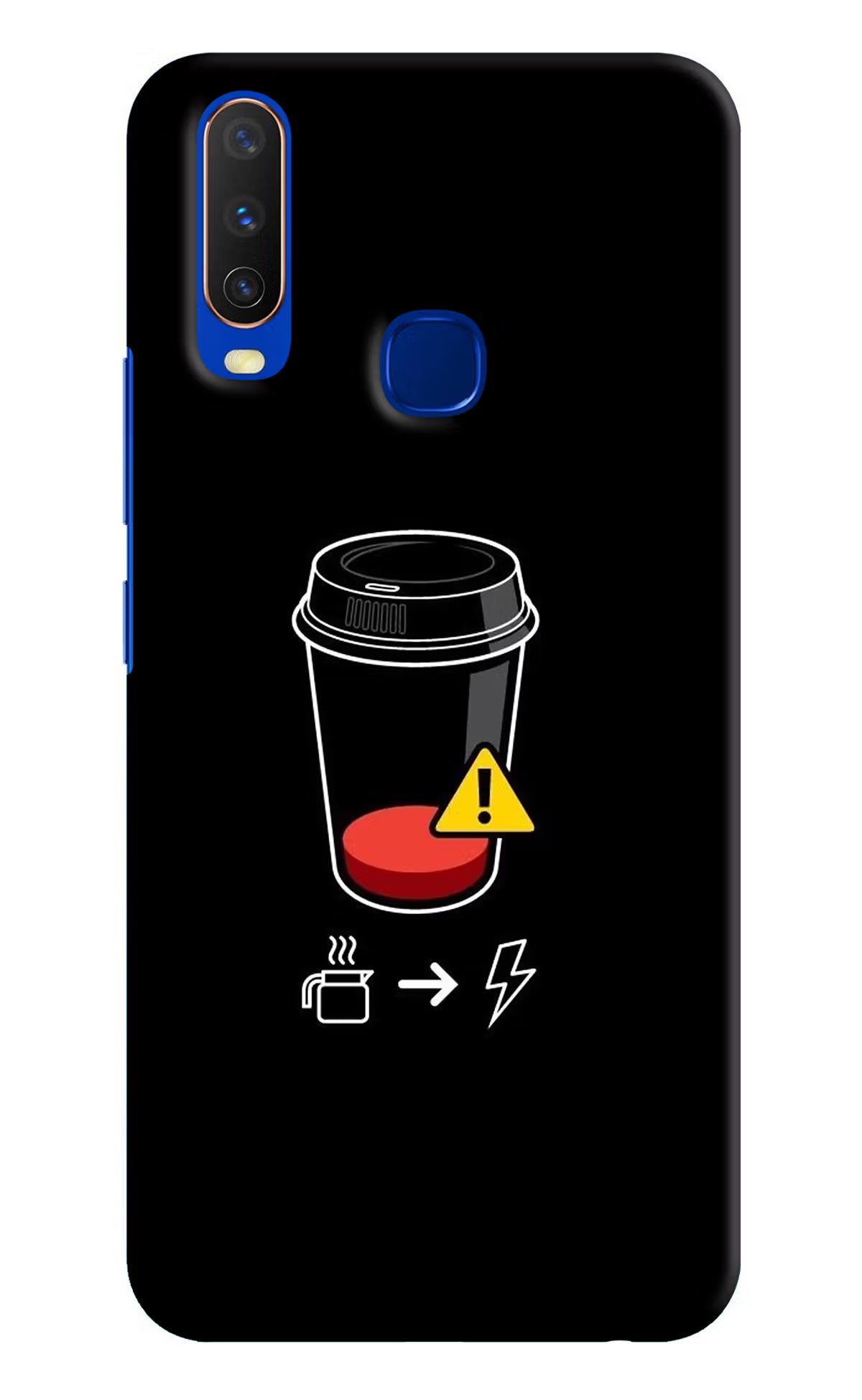 Coffee Vivo Y15/Y17 Hard Case Back Cover by Casekaro