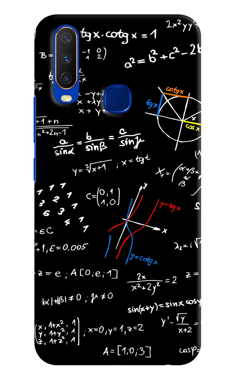 Mathematics Formula Vivo Y15/Y17 Back Cover, Hard case