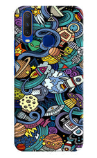 Space Abstract Vivo Y15/Y17 Hard Case Back Cover by Casekaro