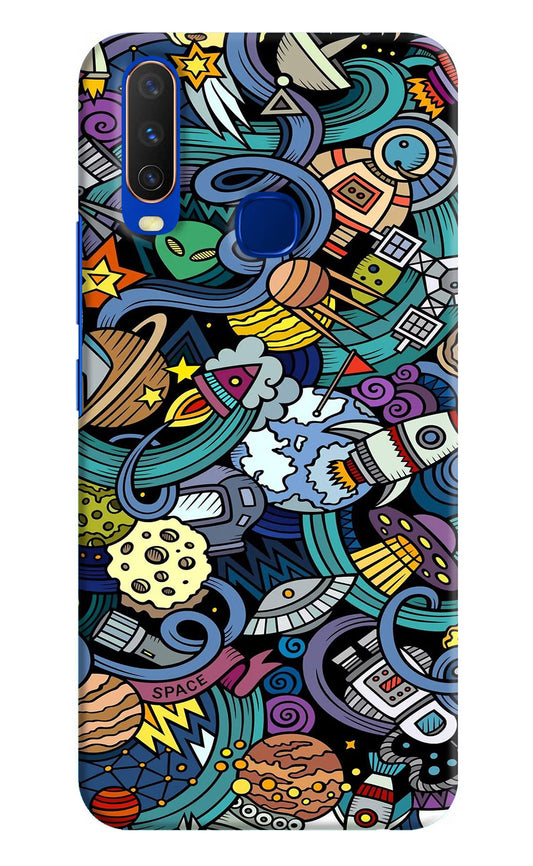Space Abstract Vivo Y15/Y17 Hard Case Back Cover by Casekaro