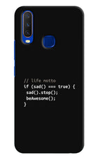 Life Motto Code Vivo Y15/Y17 Hard Case Back Cover by Casekaro