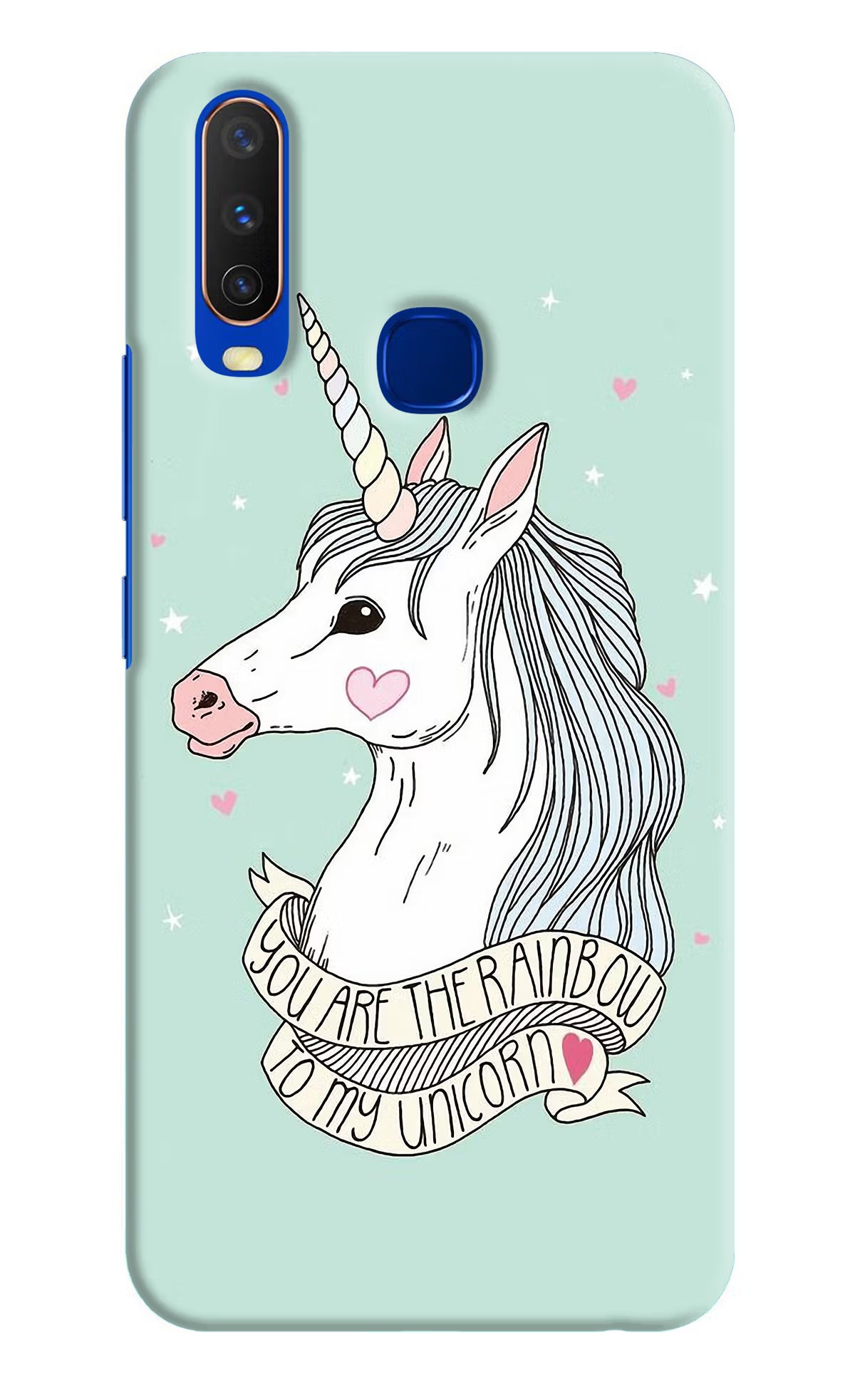 Unicorn Wallpaper Vivo Y15/Y17 Hard Case Back Cover by Casekaro