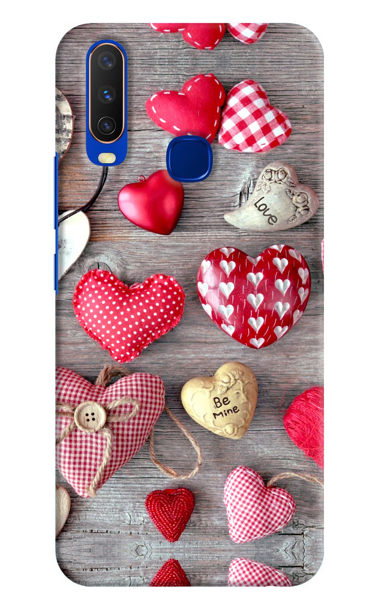 Love Wallpaper Vivo Y15/Y17 Hard Case Back Cover by Casekaro