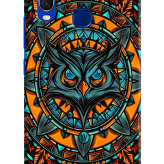 Angry Owl Art Vivo Y15/Y17 Hard Case Back Cover by Casekaro