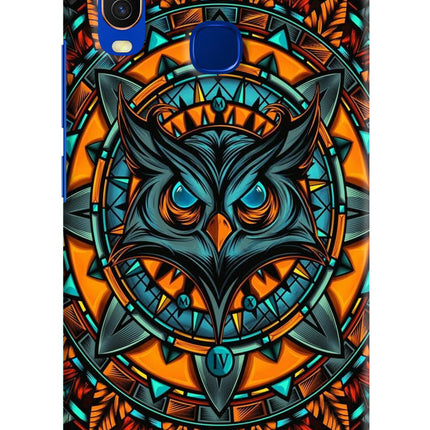 Angry Owl Art Vivo Y15/Y17 Hard Case Back Cover by Casekaro