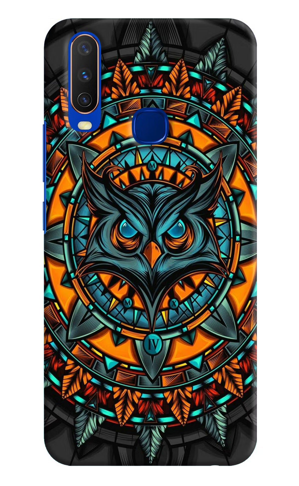 Angry Owl Art Vivo Y15/Y17 Hard Case Back Cover by Casekaro