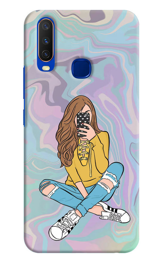 Selfie Girl Vivo Y15/Y17 Hard Case Back Cover by Casekaro