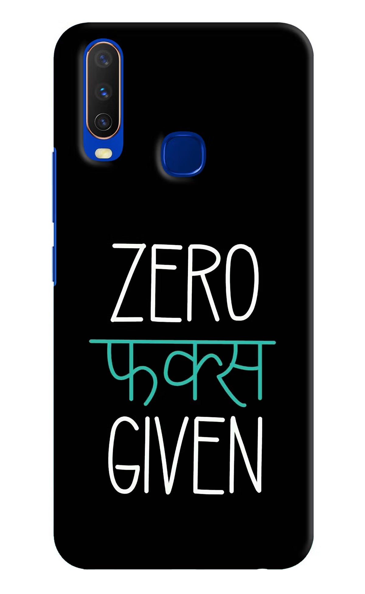 Zero Fucks Given Vivo Y15/Y17 Hard Case Back Cover by Casekaro