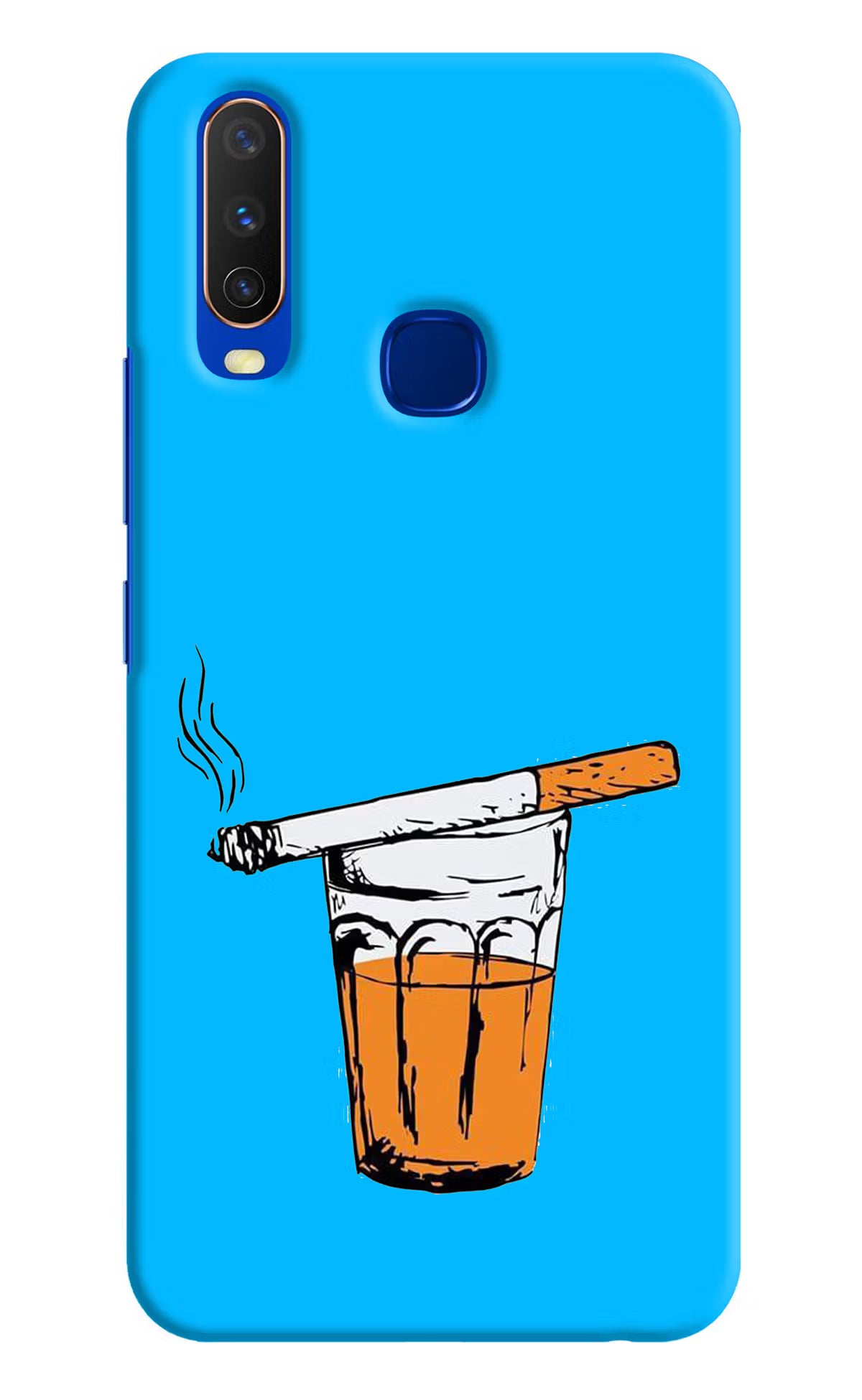 Chai Sutta Vivo Y15/Y17 Hard Case Back Cover by Casekaro