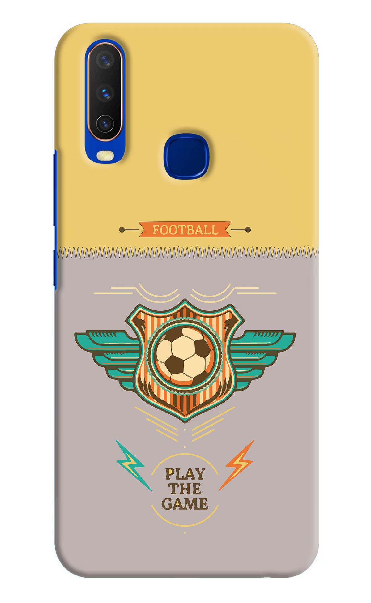 Football Vivo Y15/Y17 Hard Case Back Cover by Casekaro