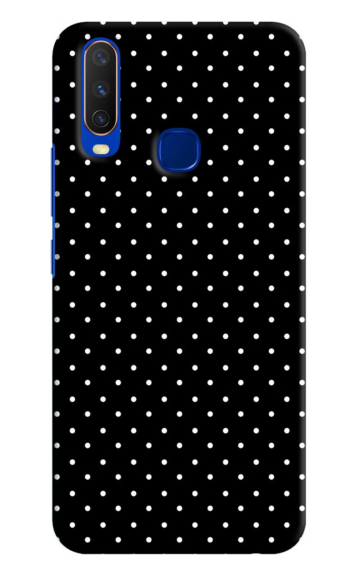 White Dots Vivo Y15/Y17 Hard Case Back Cover by Casekaro
