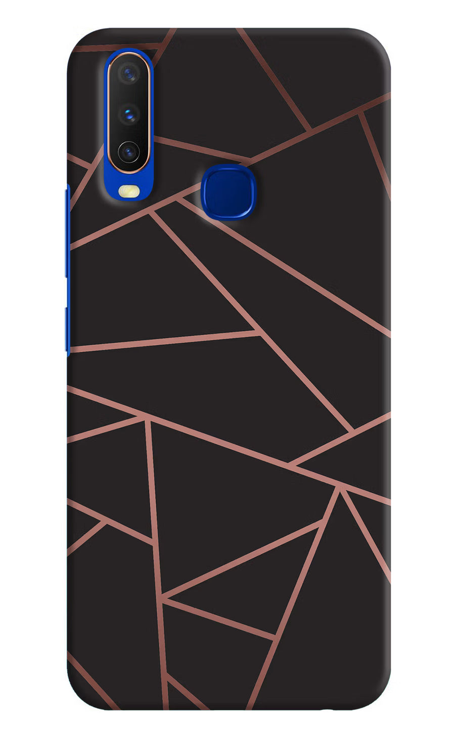 Geometric Pattern Vivo Y15/Y17 Back Cover, Hard case