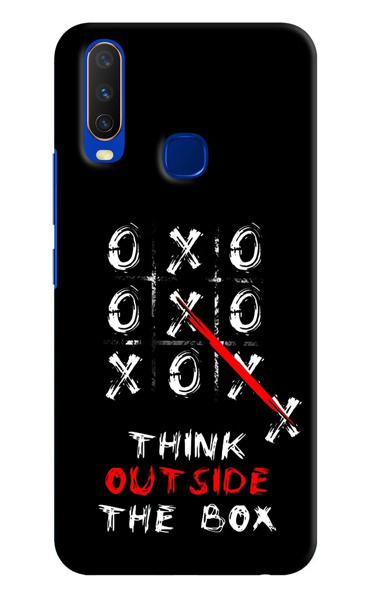 Think out of the BOX Vivo Y15/Y17 Hard Case Back Cover by Casekaro