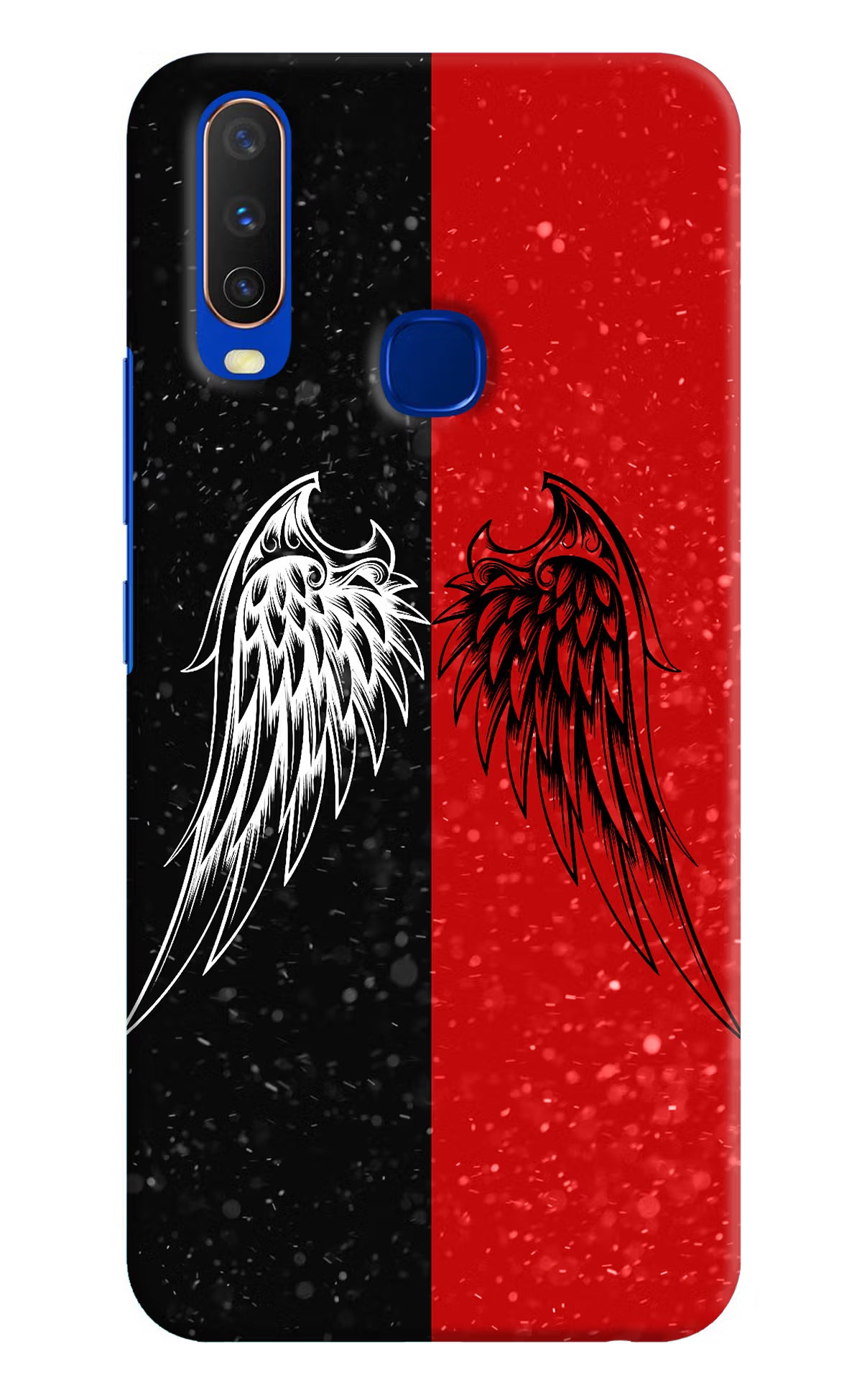 Wings Vivo Y15/Y17 Hard Case Back Cover by Casekaro