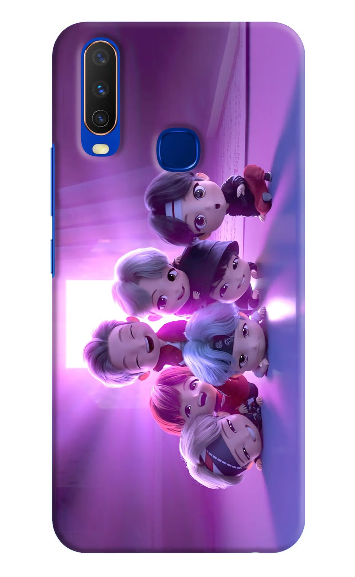 BTS Chibi Vivo Y15/Y17 Hard Case Back Cover by Casekaro