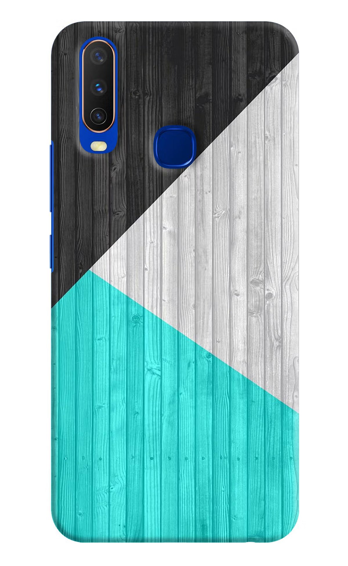 Wooden Abstract Vivo Y15/Y17 Hard Case Back Cover by Casekaro