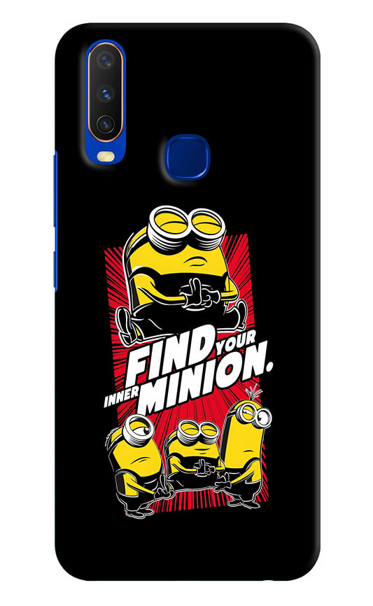 Find your inner Minion Vivo Y15/Y17 Hard Case Back Cover by Casekaro