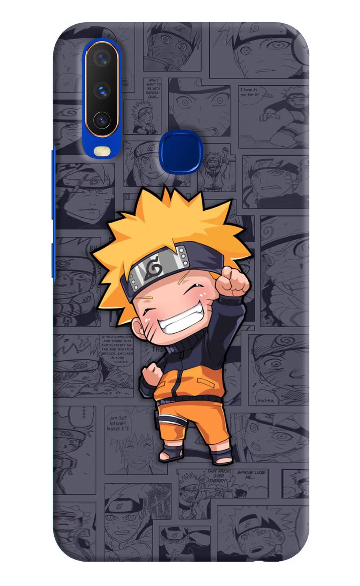Chota Naruto Vivo Y15/Y17 Hard Case Back Cover by Casekaro