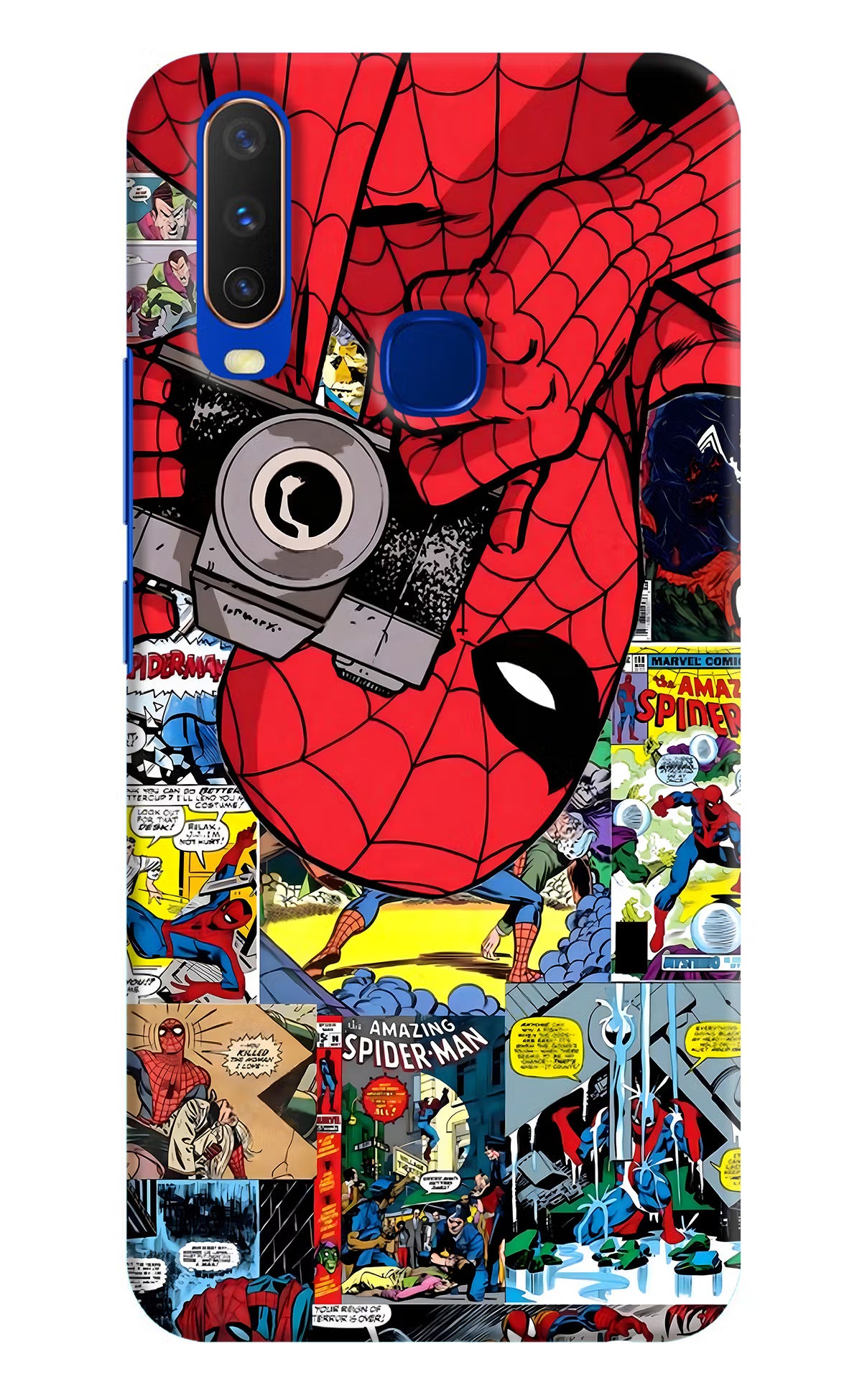 Spider Man Vivo Y15/Y17 Hard Case Back Cover by Casekaro