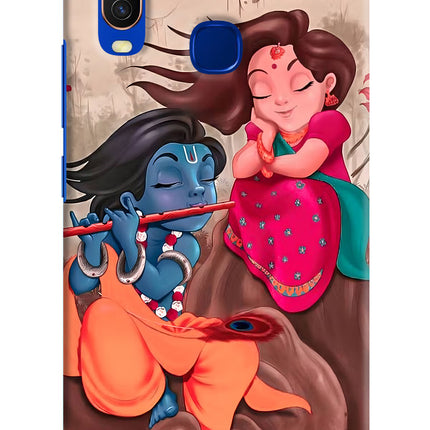 Radhe Krishna Vivo Y15/Y17 Hard Case Back Cover by Casekaro