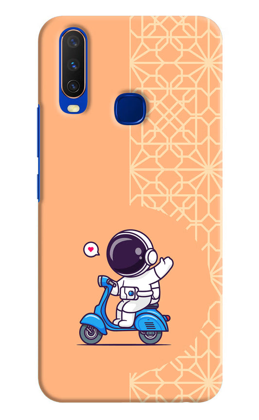 Cute Astronaut Riding Vivo Y15/Y17 Hard Case Back Cover by Casekaro