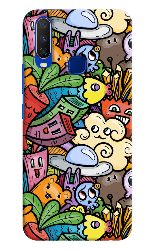 Veggie Doodle Vivo Y15/Y17 Hard Case Back Cover by Casekaro
