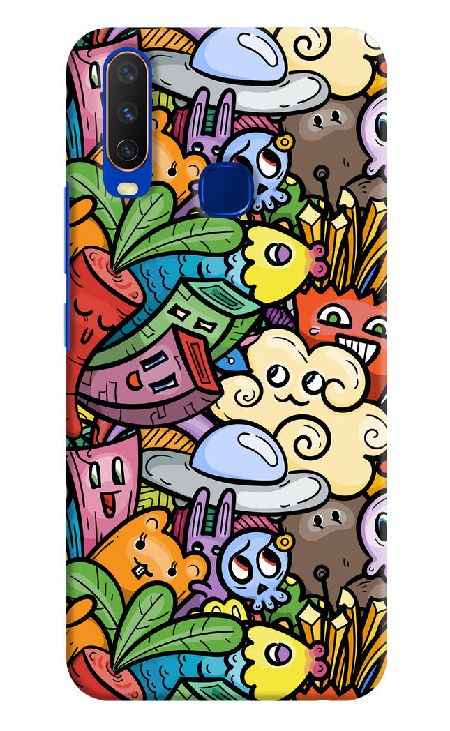 Veggie Doodle Vivo Y15/Y17 Hard Case Back Cover by Casekaro