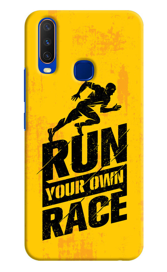 Run Your Own Race Vivo Y15/Y17 Hard Case Back Cover by Casekaro