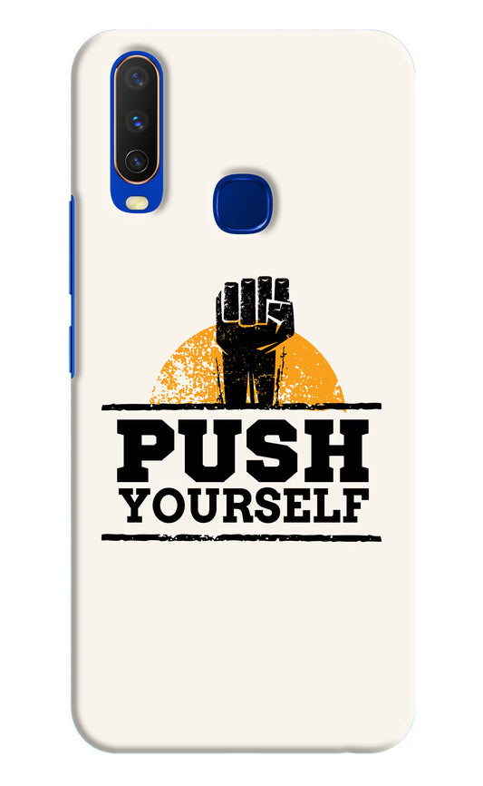 Push Yourself Vivo Y15/Y17 Hard Case Back Cover by Casekaro