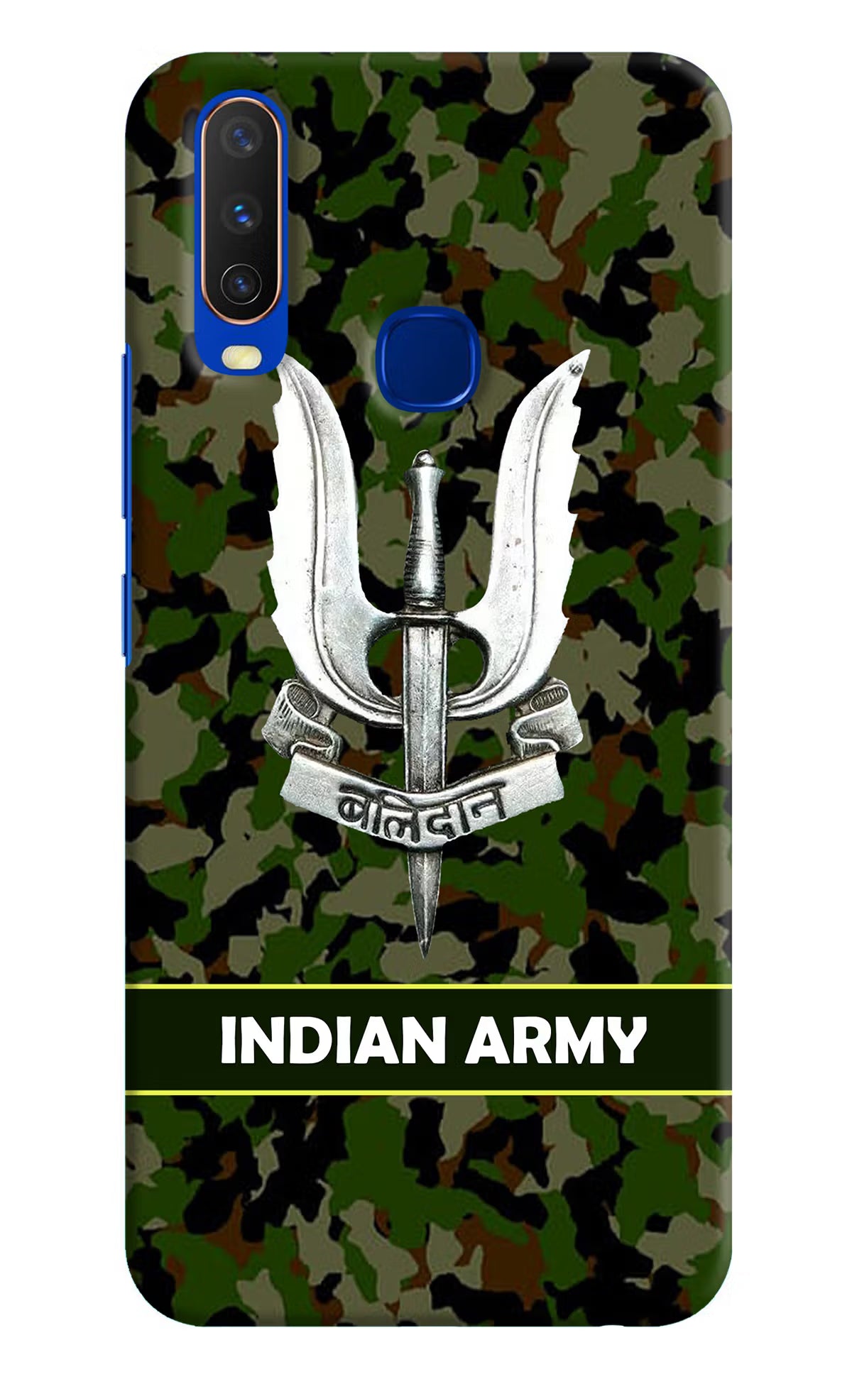 Balidan Indian Logo Vivo Y15/Y17 Hard Case Back Cover by Casekaro