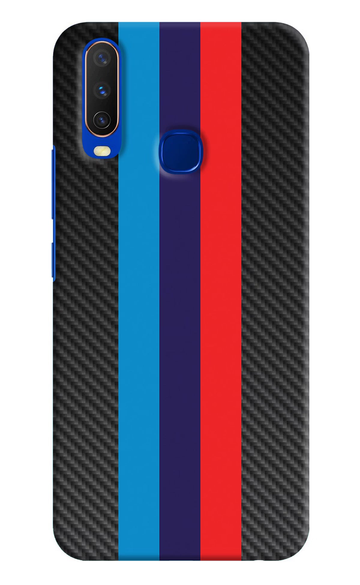 BMW Stripes Pattern Vivo Y15/Y17 Hard Case Back Cover by Casekaro