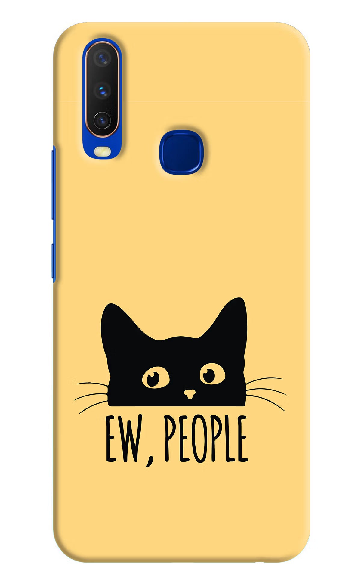 Ew People Catitude Vivo Y15/Y17 Hard Case Back Cover by Casekaro