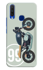 Classic Cafe Racer 99 Vivo Y15/Y17 Hard Case Back Cover by Casekaro