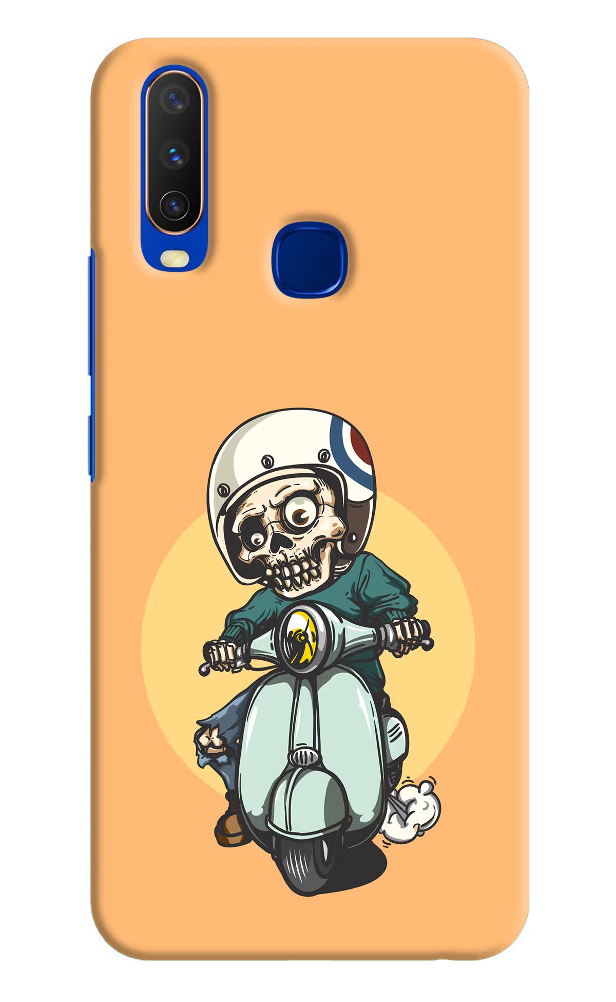 Undead Biker Vivo Y15/Y17 Hard Case Back Cover by Casekaro