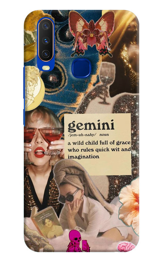 Gemini Zodiac Vivo Y15/Y17 Hard Case Back Cover by Casekaro
