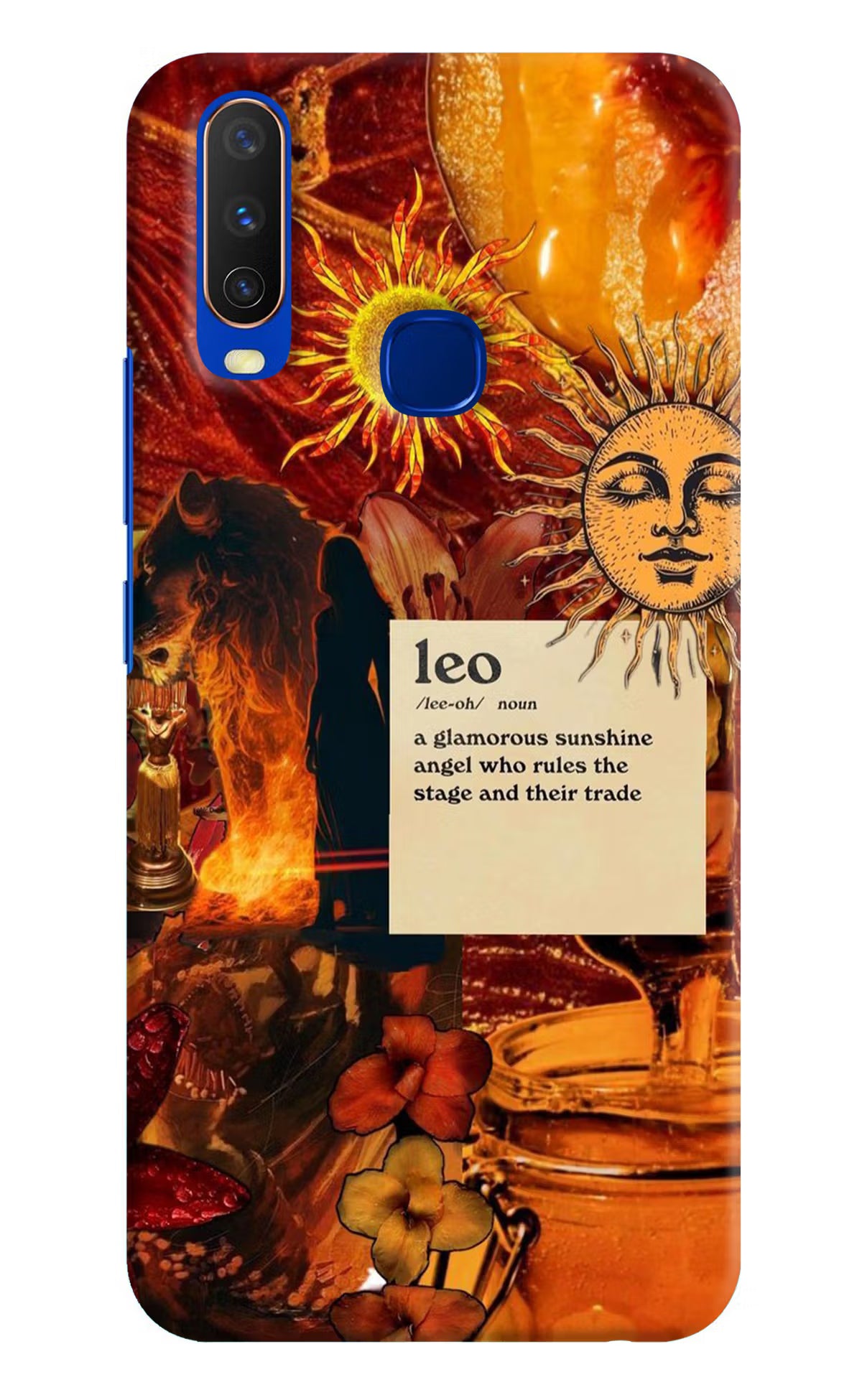 Leo Zodiac Vivo Y15/Y17 Hard Case Back Cover by Casekaro