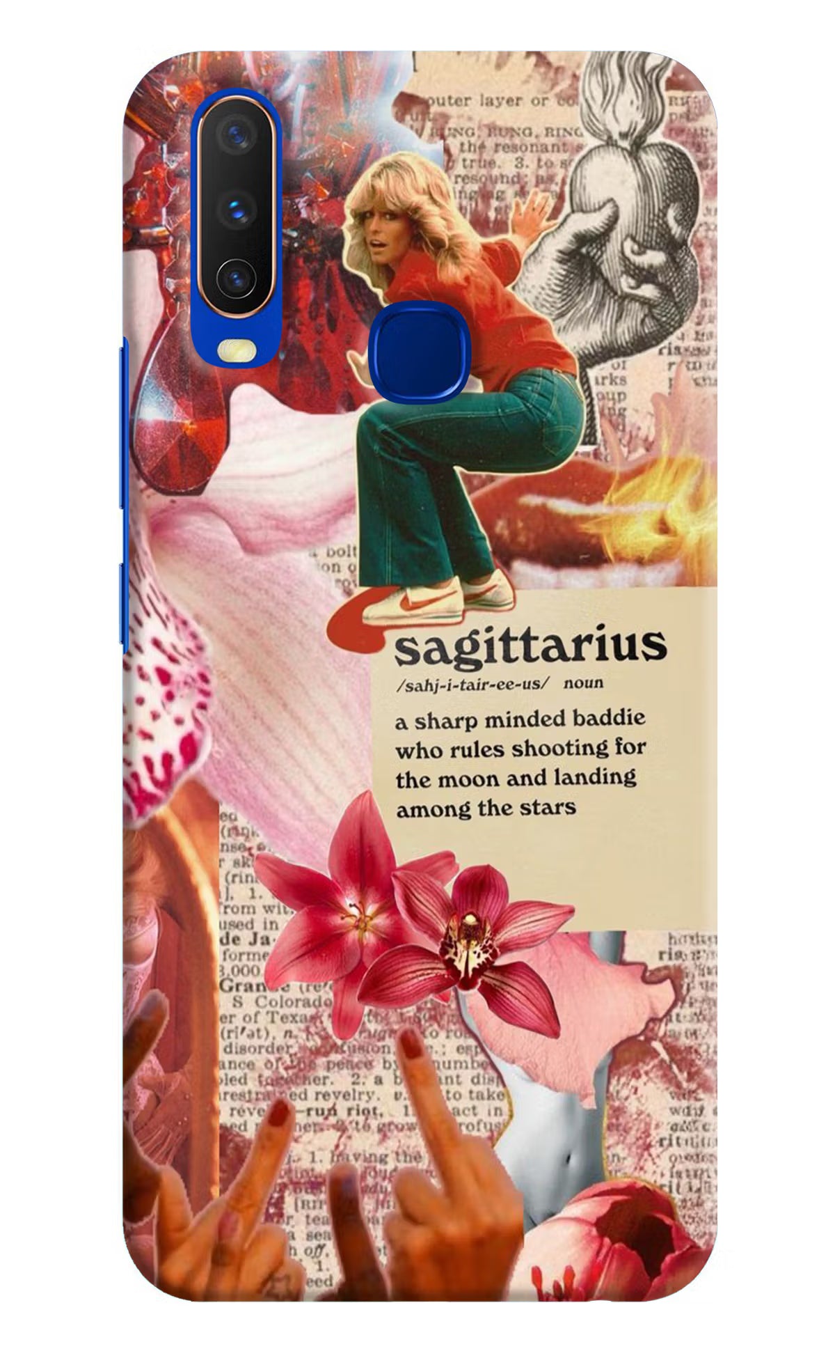 Sagittarius Zodiac Vivo Y15/Y17 Hard Case Back Cover by Casekaro