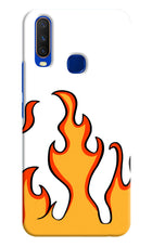 Fired Up – White Vivo Y15/Y17 Hard Case Back Cover by Casekaro