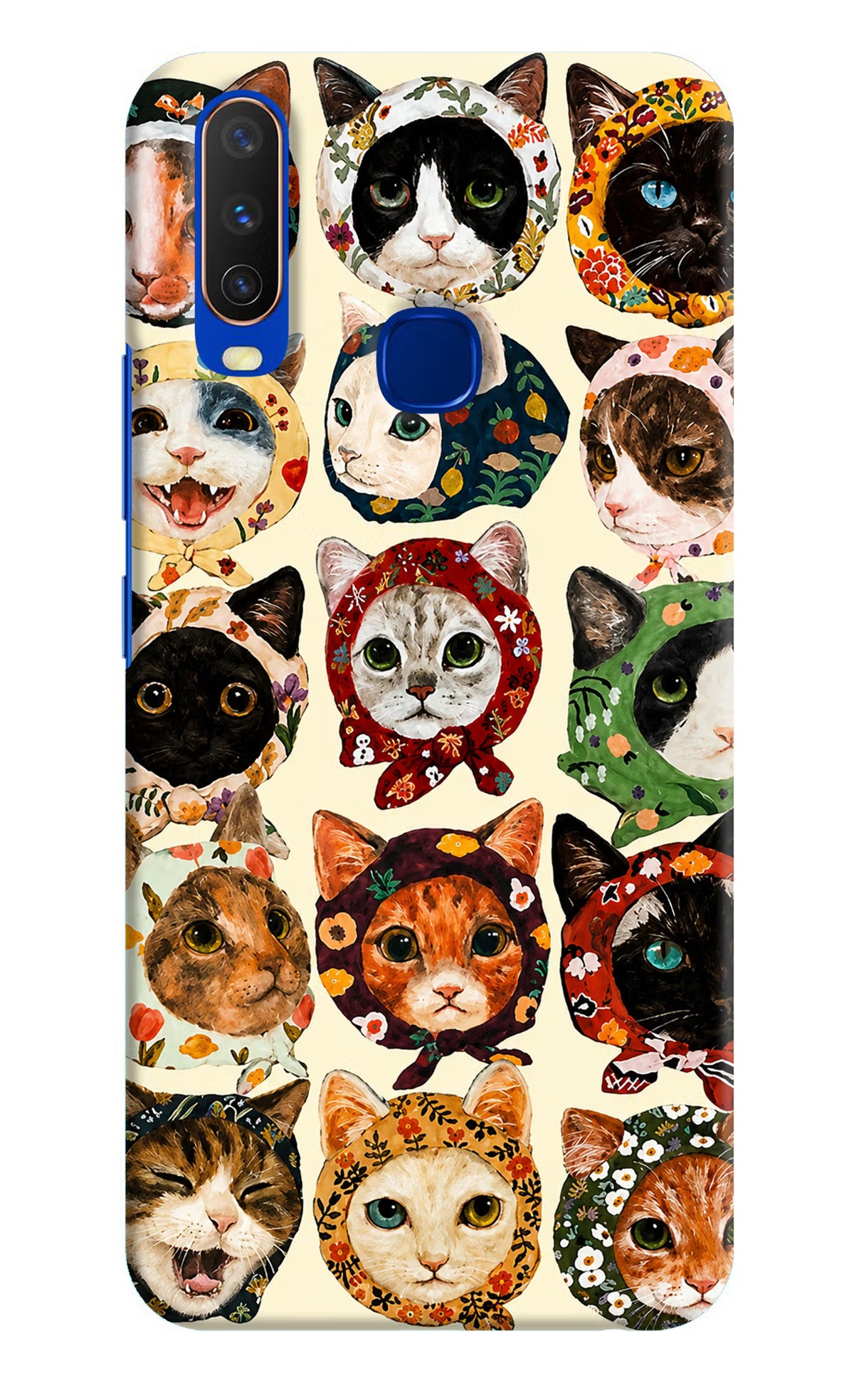 Cool Cat Vivo Y15/Y17 Back Cover