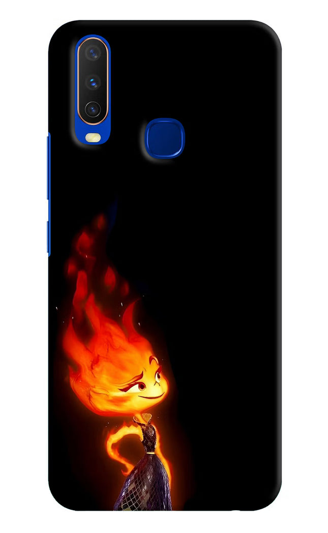 Ember Flame Vivo Y15/Y17 Hard Case Back Cover by Casekaro