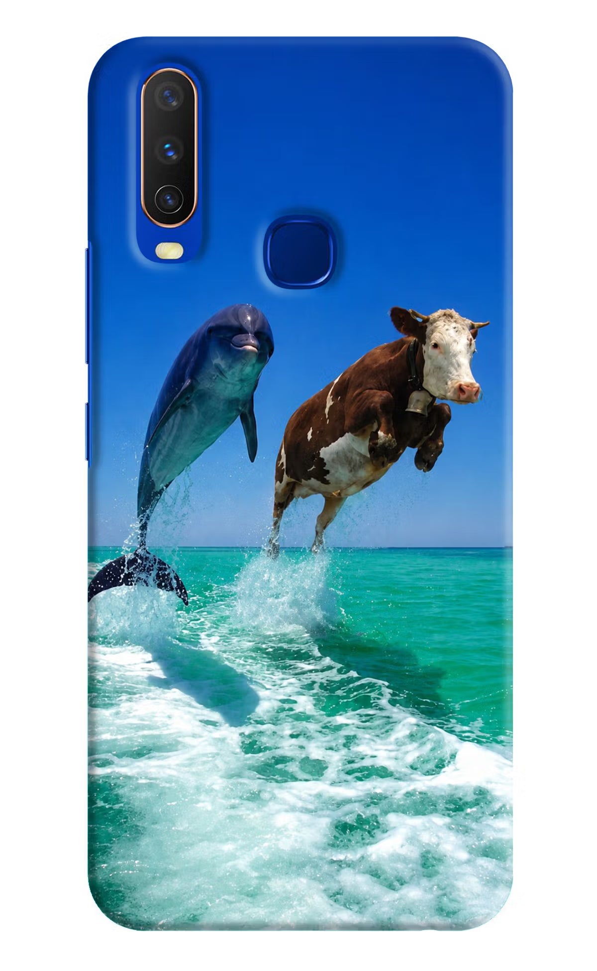 Dolphin vs Cow Vivo Y15/Y17 Back Cover