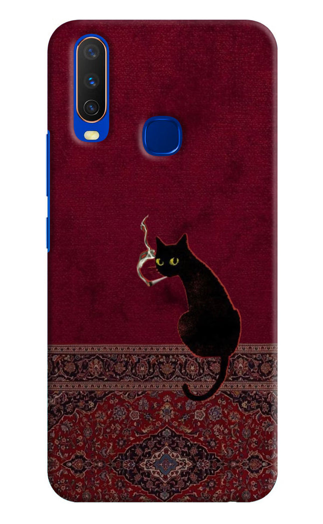 Midnight Cat Vivo Y15/Y17 Hard Case Back Cover by Casekaro