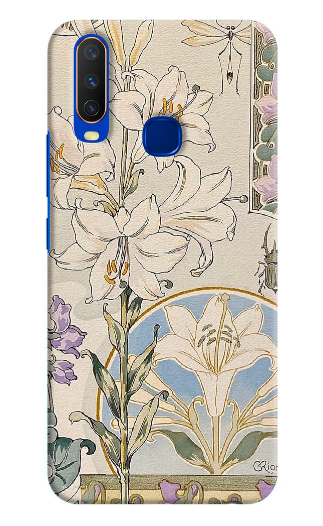 White Lily Vivo Y15/Y17 Hard Case Back Cover by Casekaro