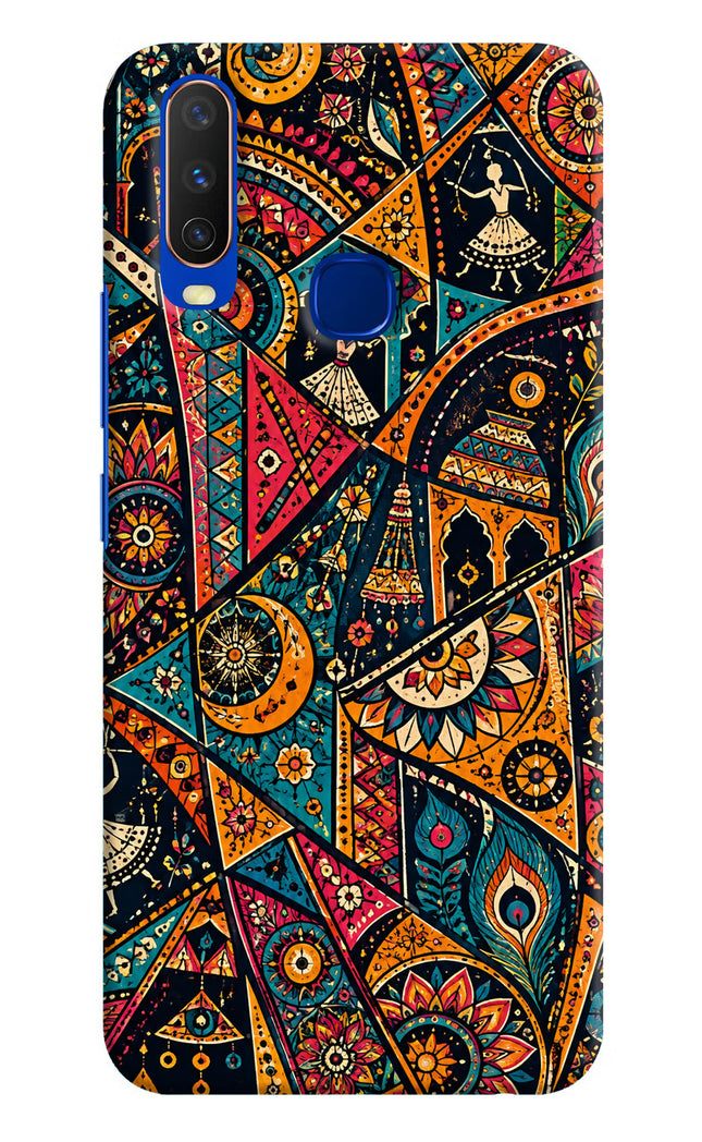 Folk Print Vivo Y15/Y17 Hard Case Back Cover by Casekaro