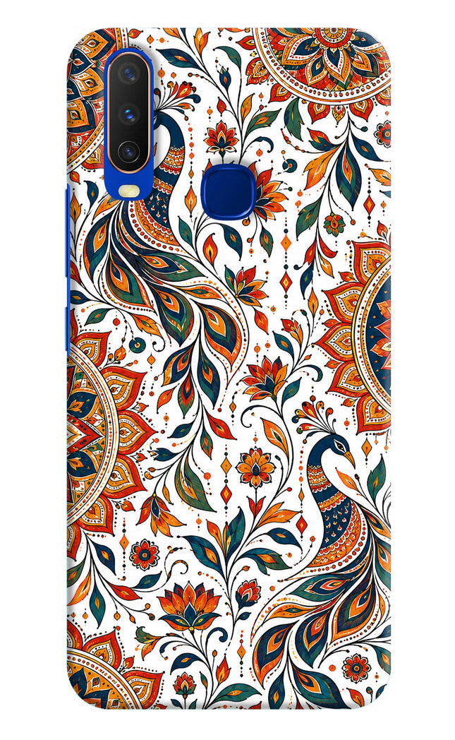 White Mayura Vivo Y15/Y17 Hard Case Back Cover by Casekaro