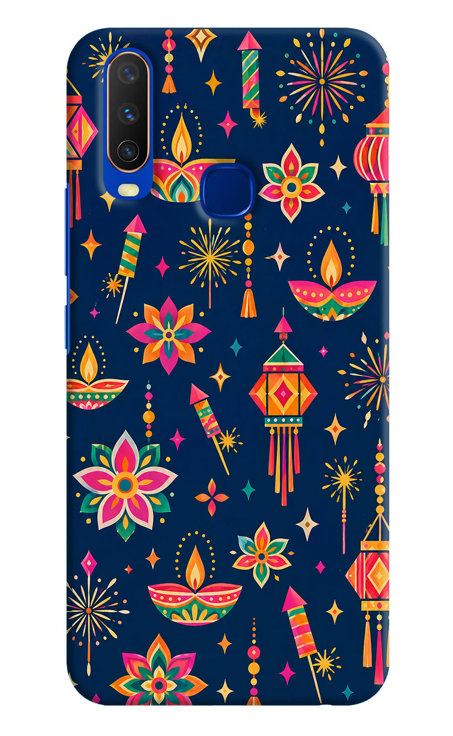 Festive Pop Vivo Y15/Y17 Back Cover, Hard case